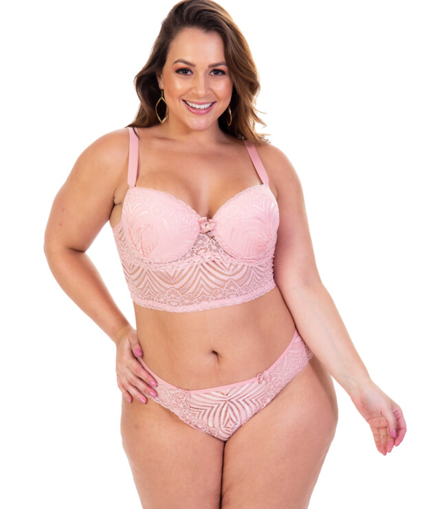 Conjunto Plus Size feminino de renda – Marileia