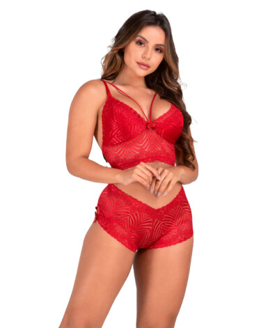 Conjunto Sensual de renda sem bojo