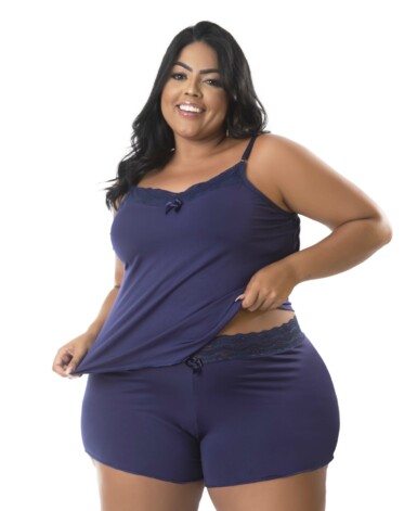 Baby Doll Plus Size com Renda