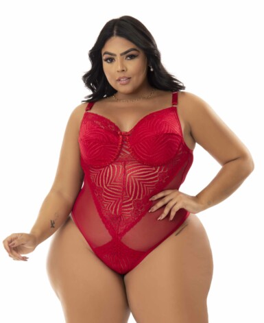 Body Sexy com Renda Plus Size