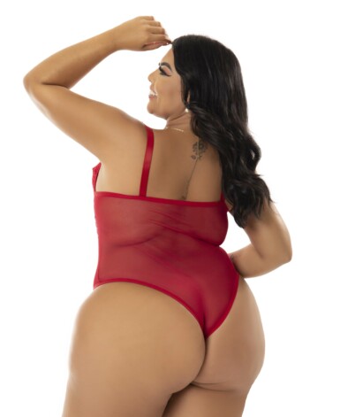 Body Sexy com Renda Plus Size