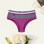 Calcinha em Suede Canelado com Elástico na Cintura