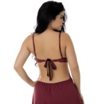 Camisola em Microfibra Aberta nas Costas