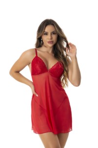 Camisola em Tule com Calcinha