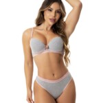 Conjunto de lingerie em algodão