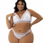 Conjunto de renda Plus Size
