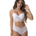 Conjunto Sensual de Bojo com Elástico Bordado