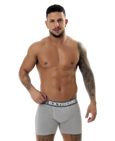 Cueca Boxer em algodão mescla - Hector