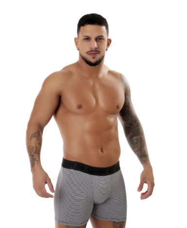 Cueca Boxer Risca Giz - Adrian