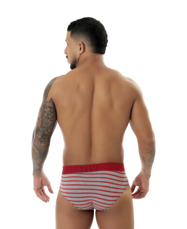 Cueca slip viscolycra listrada - Nelson