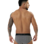 Cueca slip viscolycra listrada - Nelson