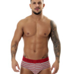 Cueca slip viscolycra listrada - Nelson