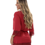Robe feminino em microfibra