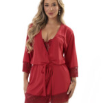 Robe feminino em microfibra