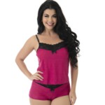 Short doll de liganete em poá