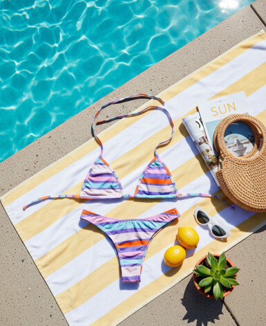 Biquíni Cortininha Estampado - Listrado