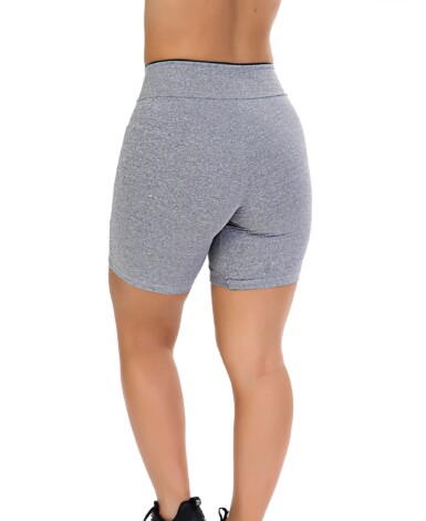 Short Fitness cinza com Bolso