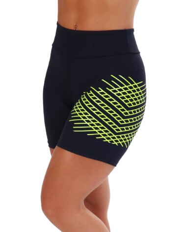 Short Fitness curto com estampa neon