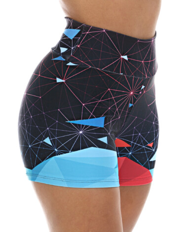 Short Fitness azul sublimado