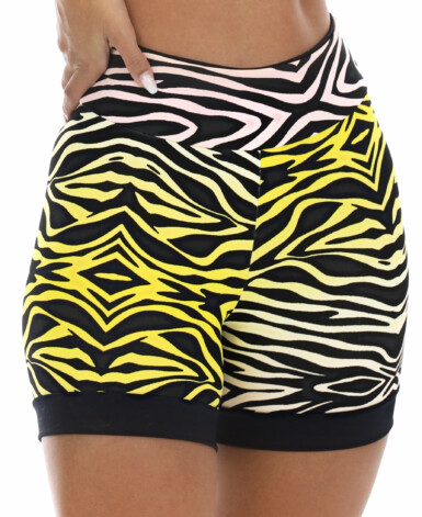 Short Fitness em animal print