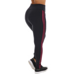 Calça legging com listras