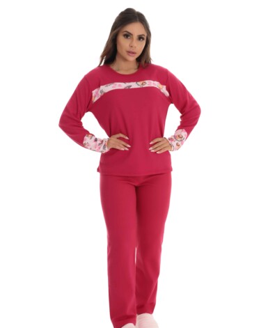 Pijama Longo Feminino Peluciado