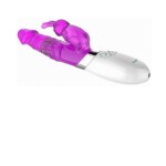 Vibrador Recarregável Jack Rabbit Rotativo USB em Jelly