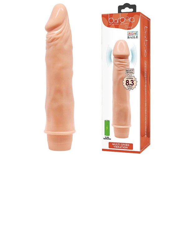 Prótese Peniana Realística com Vibro 21,5×4,0cm