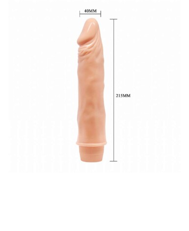 Prótese Peniana Realística com Vibro 21,5×4,0cm