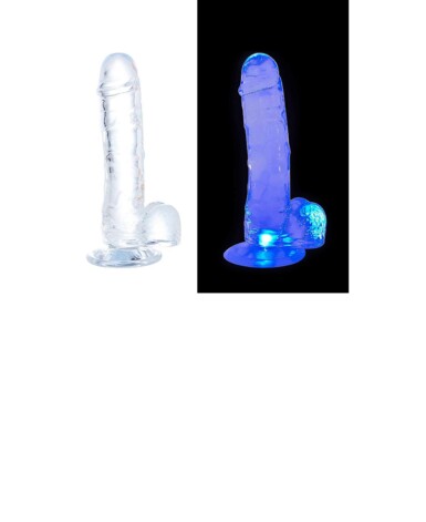 Dildo Realístico com Led Colorido - 18,5×3,6CM