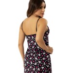 Camisola em Suede Estampado com Renda