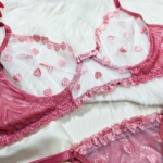 Conjunto Sexy sem Bojo com Tule Desenhado - Larissa