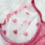 Conjunto Sexy sem Bojo com Tule Desenhado - Larissa