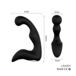Estimulador de Próstata Triplo Vibro com 9 Vibrações - USB Magnético