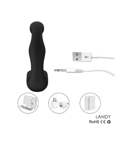 Estimulador de Próstata Triplo Vibro com 9 Vibrações - USB Magnético