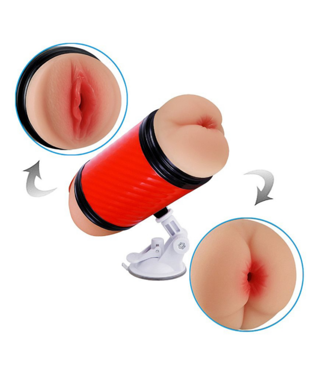 Masturbador Vagina e Ânus com Ventosa - Super Forte II