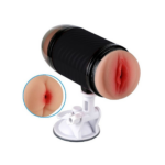 Masturbador Vagina e Ânus com Ventosa - Super Forte II