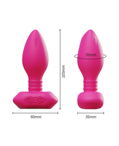 Plug Anal com Vibro e Rotação - À Longa Distância por APP