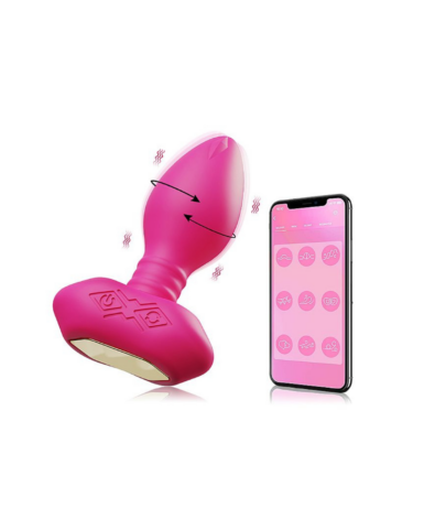 Plug Anal com Vibro e Rotação - À Longa Distância por APP