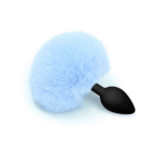 Plug Anal em Silicone Pompom de Coelho - Tamanho G