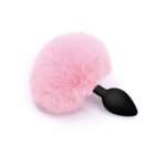Plug Anal em Silicone Pompom de Coelho - Tamanho G