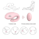 Vibrador de Casal Golfinho Recarregável c/ Controle - Winter RTC