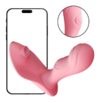 Vibrador de Clitóris e Ponto G com Pulsação e Dedilhar / Tapping - via APP