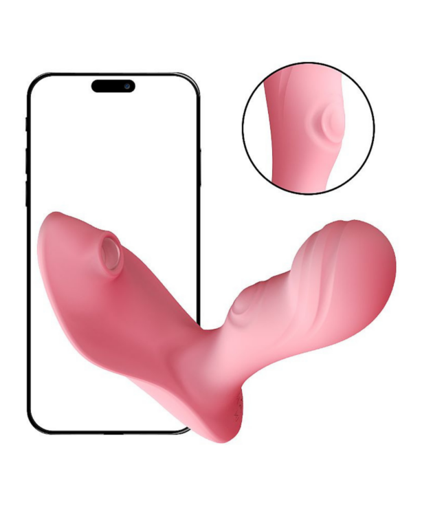 Vibrador de Clitóris e Ponto G com Pulsação e Dedilhar / Tapping - via APP