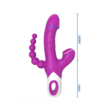 Vibrador de Ponto G e Clitóris - 3 em 1 - Eros