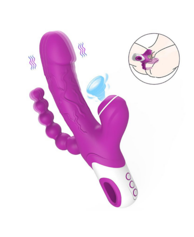 Vibrador de Ponto G e Clitóris - 3 em 1 - Eros