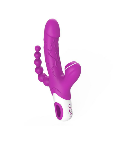 Vibrador de Ponto G e Clitóris - 3 em 1 - Eros