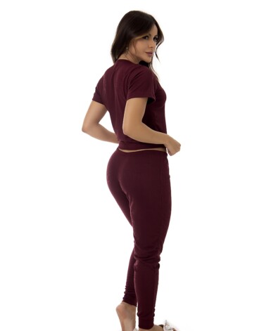 Pijama Canelado Calça Longa