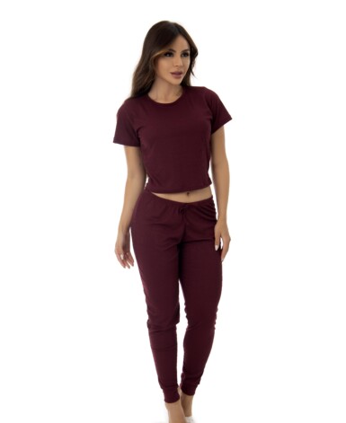 Pijama Canelado Calça Longa