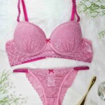 Conjunto de Bojo com Renda e Alça Animal Print
